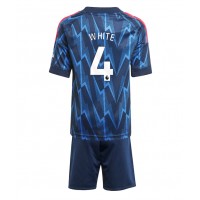 Stroje piłkarskie Arsenal Ben White #4 Koszulka Wyjazdowej dla dzieci 2025-26 Krótki Rękaw (+ szorty)